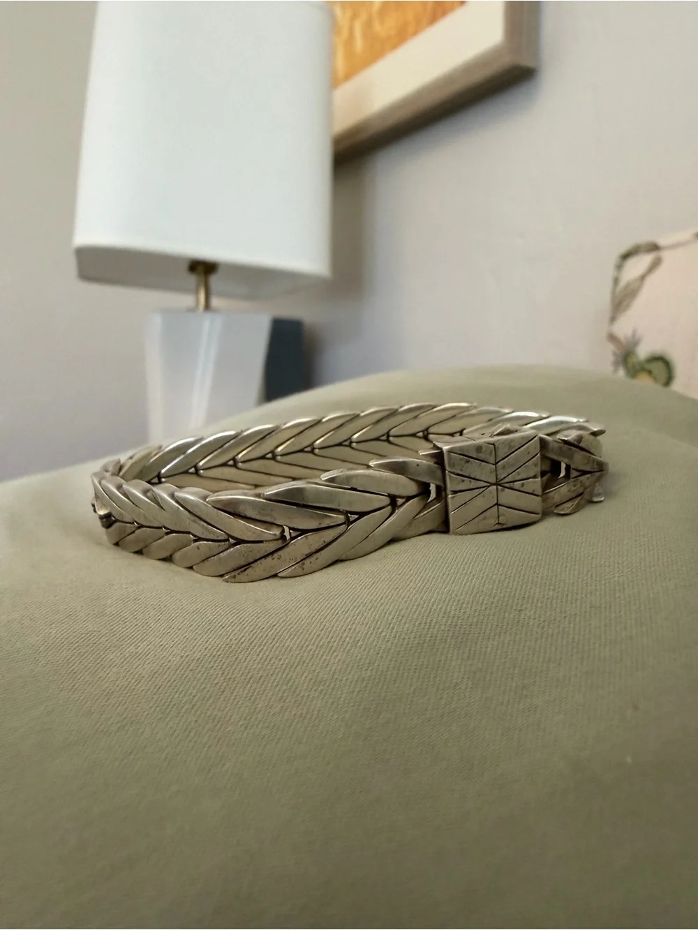 John Hardy Men's Braided Silver Link Bracelet